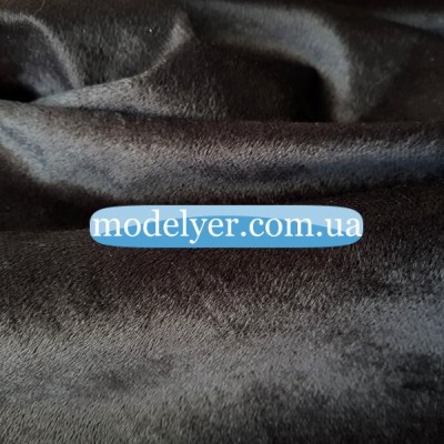 Ткань мех вельбо (черный)